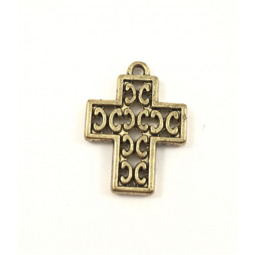 Croix en métal or antique*
